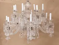 Grande lampadario di cristallo Francia anni '30/'40