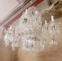 Grande lampadario di cristallo Francia anni '30/'40