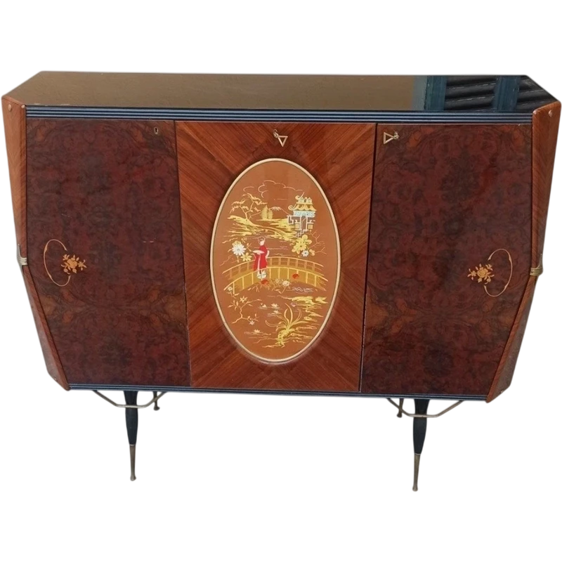 Mobile bar credenza anni 50 attribuito a paolo buffa