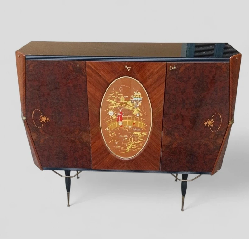 Mobile bar credenza anni 50 attribuito a paolo buffa