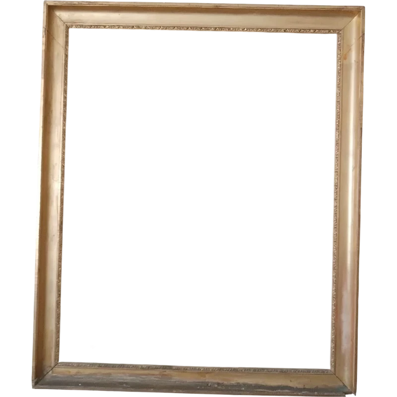 Grande cornice antica prima meta' XIX secolo legno dorato
