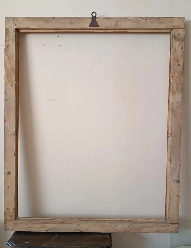 Grande cornice antica prima meta' XIX secolo legno dorato