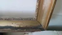 Grande cornice antica prima meta' XIX secolo legno dorato