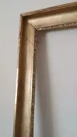 Grande cornice antica prima meta' XIX secolo legno dorato