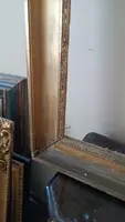 Grande cornice antica prima meta' XIX secolo legno dorato
