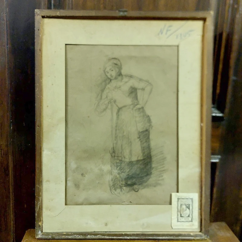 disegno antico Bifronte Osvaldo Bignami -Lodi,  1856 – Civate, 1936)