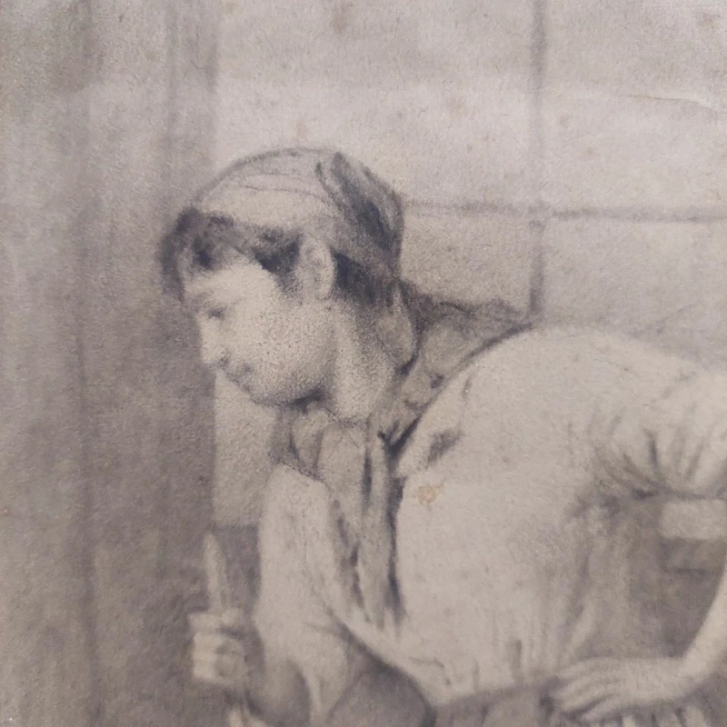 disegno antico Bifronte Osvaldo Bignami -Lodi,  1856 – Civate, 1936)