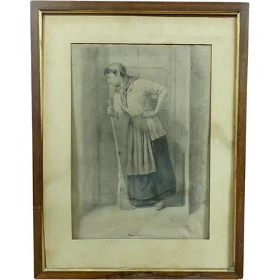 disegno antico Bifronte Osvaldo Bignami -Lodi,  1856 – Civate, 1936)
