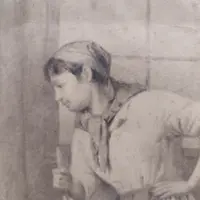 disegno antico Bifronte Osvaldo Bignami -Lodi,  1856 – Civate, 1936)