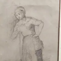 disegno antico Bifronte Osvaldo Bignami -Lodi,  1856 – Civate, 1936)