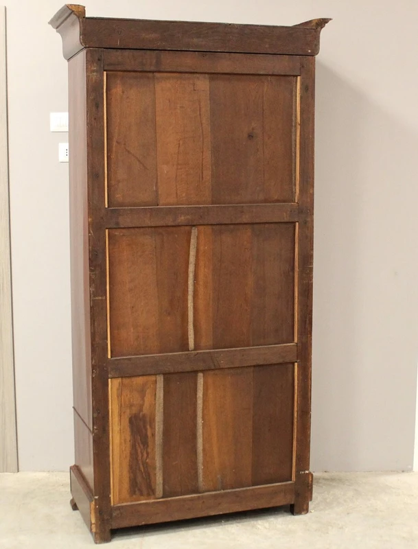 Antique Louis Philippe mahogany bookcase display case 19th century