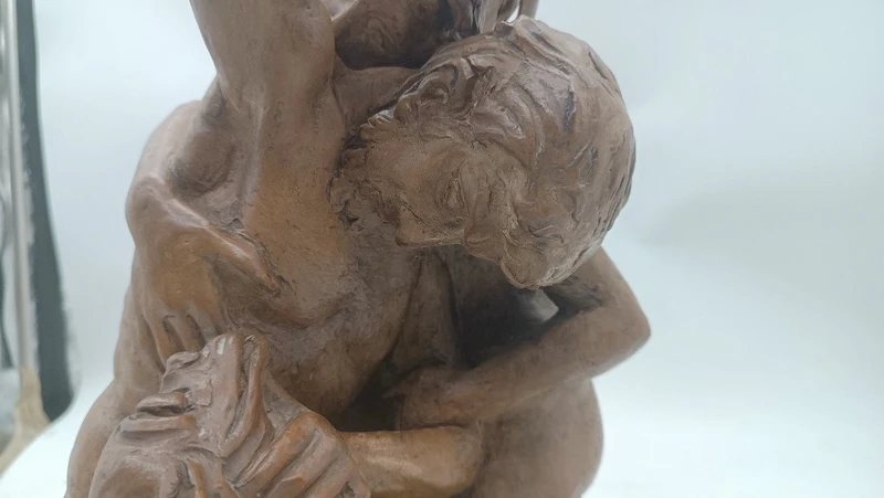 scultura terracotta prima meta' xx secolo scena mitologica