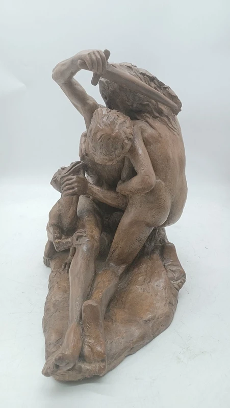scultura terracotta prima meta' xx secolo scena mitologica