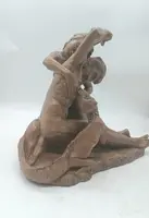 scultura terracotta prima meta' xx secolo scena mitologica