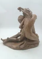scultura terracotta prima meta' xx secolo scena mitologica