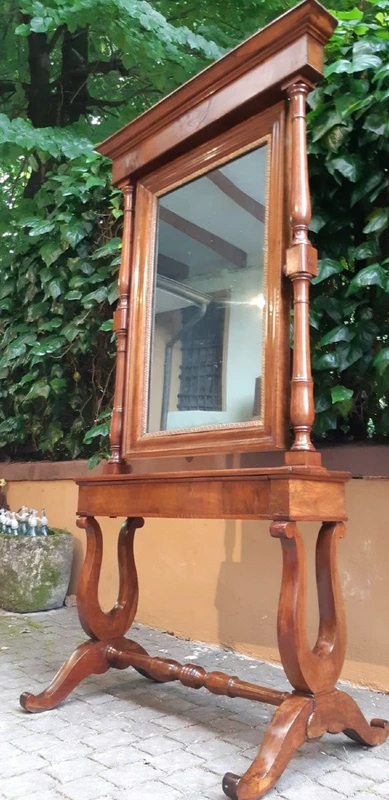 Specchiera a psiche antica dell'800 Carlo X