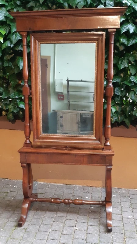 Specchiera a psiche antica dell'800 Carlo X