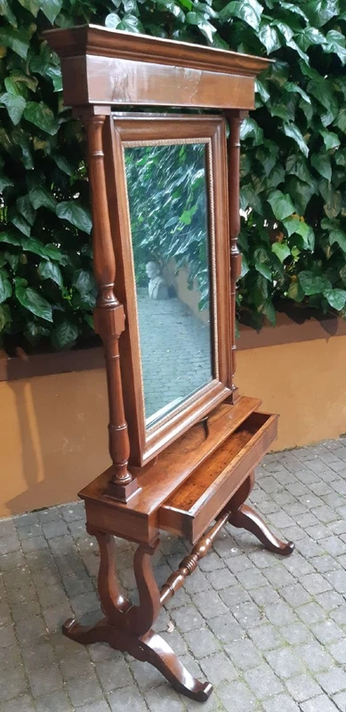 Specchiera a psiche antica dell'800 Carlo X