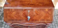 18th-century Ferrarese moveable flap cabinet panelled and filleted