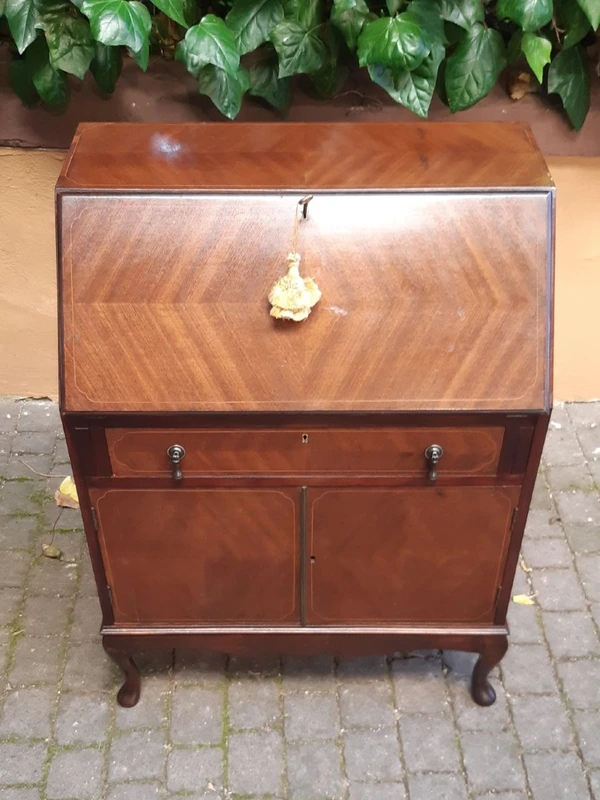 Antique Victorian mahogany threaded flap