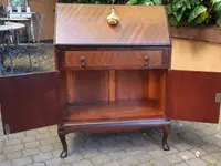 Antique Victorian mahogany threaded flap