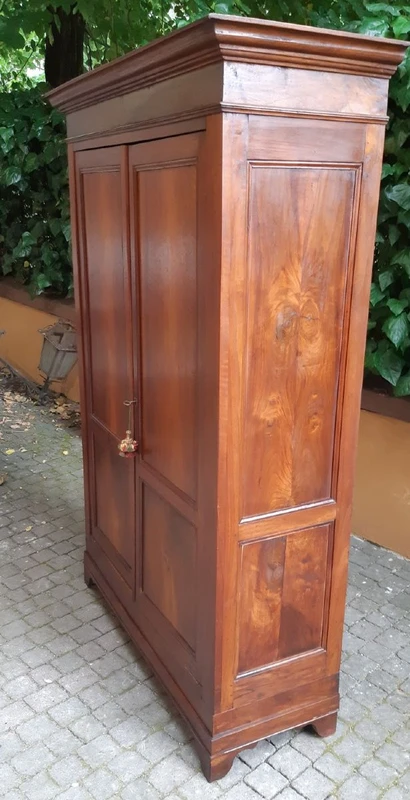 Pair of antique Venetian walnut sideboard cabinets