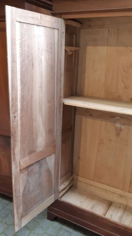 Pair of antique Venetian walnut sideboard cabinets