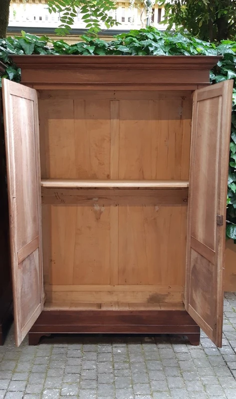 Pair of antique Venetian walnut sideboard cabinets