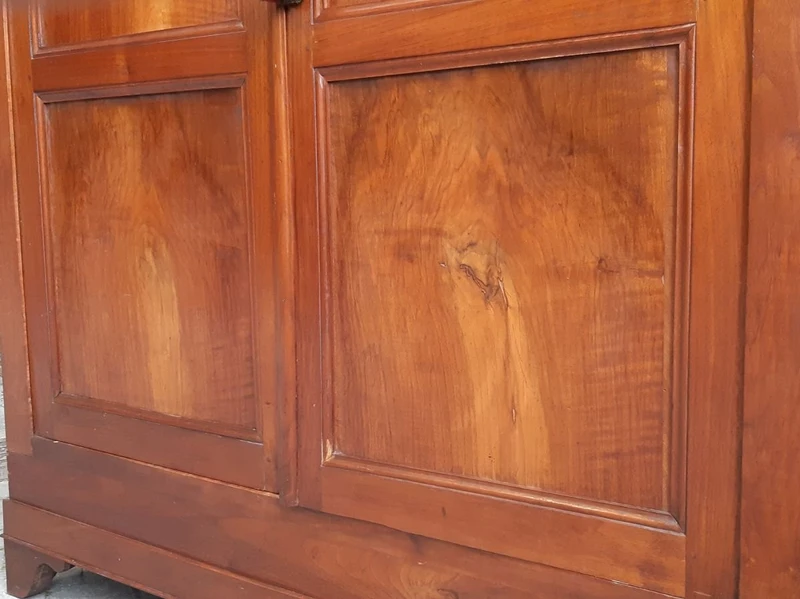 Pair of antique Venetian walnut sideboard cabinets