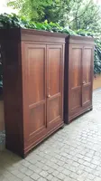 Pair of antique Venetian walnut sideboard cabinets
