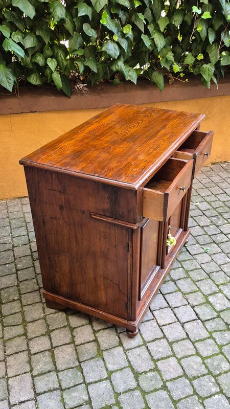 Small antique 19th century pine sideboard