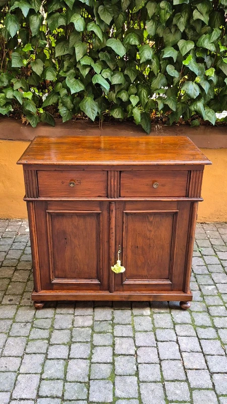 Small antique 19th century pine sideboard
