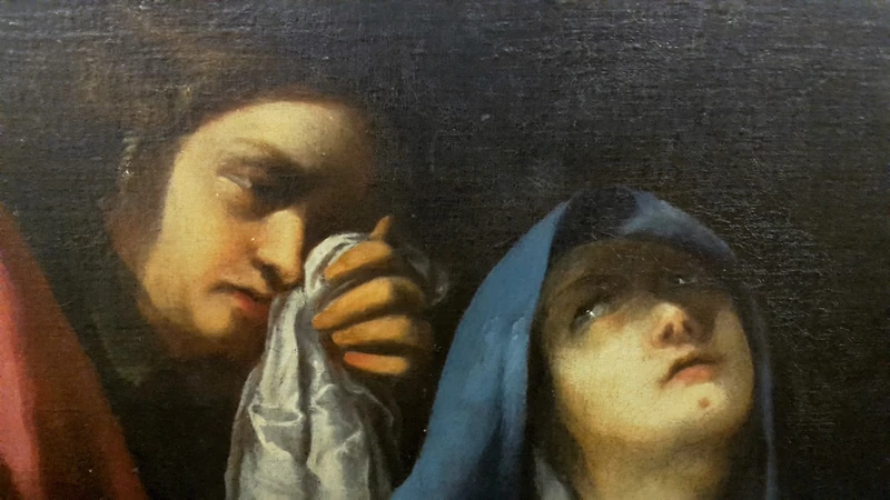 Deposition of Jesus painting, Bolognese school