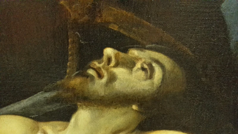 Deposition of Jesus painting, Bolognese school