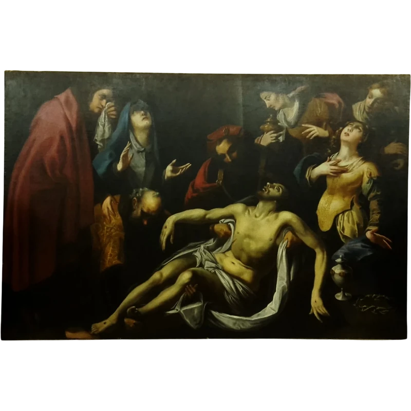 Deposition of Jesus painting, Bolognese school