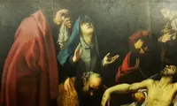 Deposition of Jesus painting, Bolognese school