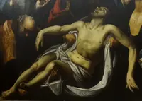 Deposition of Jesus painting, Bolognese school