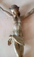 Large Christ in polychrome wood 17th century