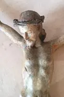 Large Christ in polychrome wood 17th century