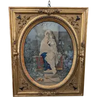 Cesare Jamucci (1904) Madonna Dell'Olivo Watercolor