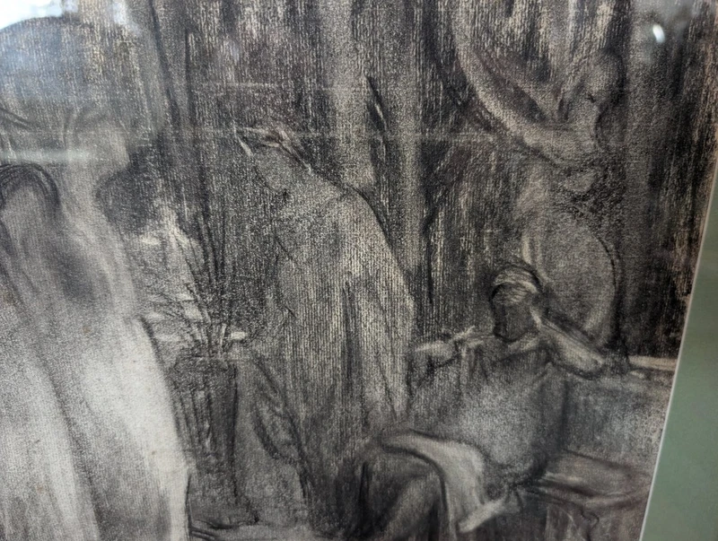 Henry Sollier - Early 20th Century French Symbolist Drawing