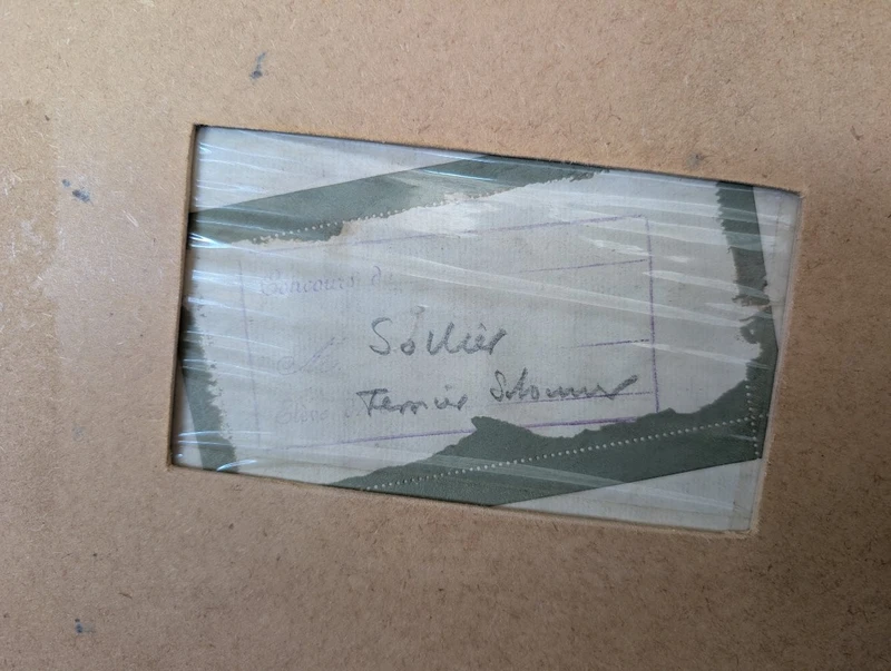 Henry Sollier - Academic Study Dated 1906