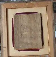 PEINTURE SUR BOIS ANCIEN PANNEAU À L'HUILE DU XIXE SIÈCLE SIGNÉ SCÈNE FOLKLORIQUE