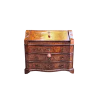 Moved antique Venetian Louis XV walnut and burl walnut moved flap