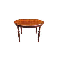 Extendable antique round walnut table from the 1800s