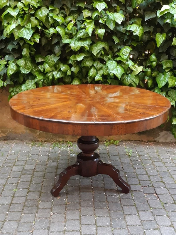 Antique Emilian round table slab in segments
