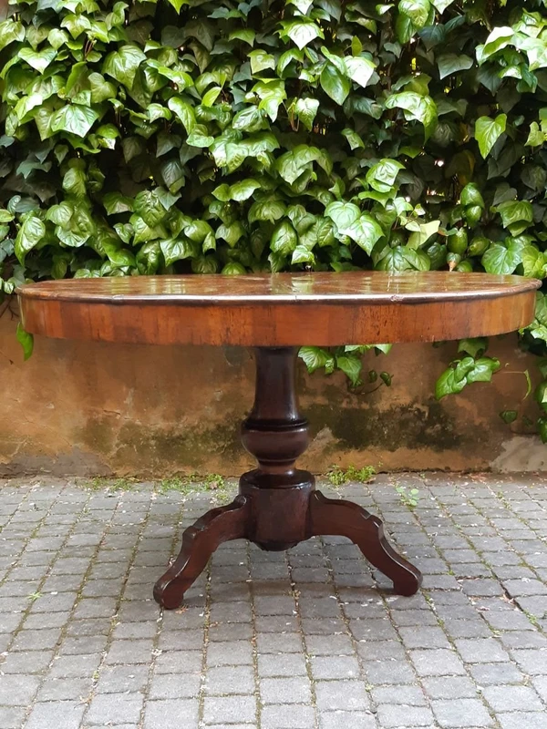 Antique Emilian round table slab in segments
