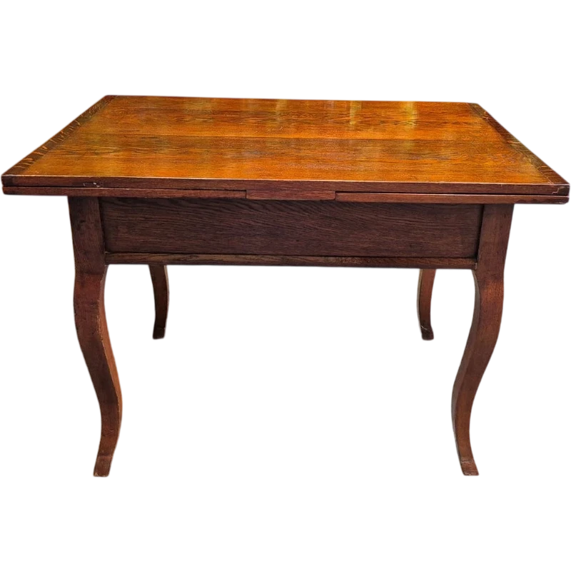 Antique extendable pull-out table moved legs