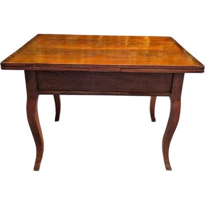 Antique extendable pull-out table moved legs
