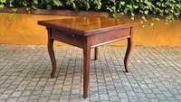 Antique extendable pull-out table moved legs